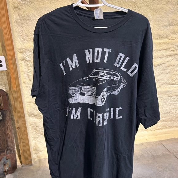 Black Graphic Tee - Classic Car Design - Picture 2 of 4